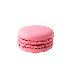 Single Pink Macaron with Delicate Texture.