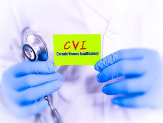 Chronic Venous Insufficiency or CVI, a medical condition characterized by blood pooling in the...