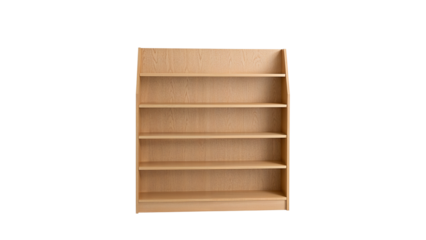 A tiered book display shelf isolated on transparent background png