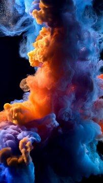 Explosi&oacute;n de Humo de Colores en C&aacute;mara Lenta | Arte Abstracto Visual