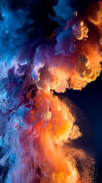 Explosi&oacute;n de Humo de Colores en C&aacute;mara Lenta | Arte Abstracto Visual