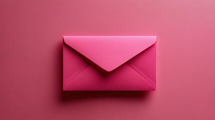 Pink envelope on a pink background (2)