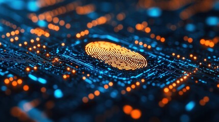 Fingerprint on a circuit board