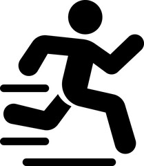 image displays of running and walking icon. often used to symbolize movement fitness or activity in various contexts workout modes or goals related to speed progress or routes web design infographics
