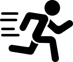 image displays of running and walking icon. often used to symbolize movement fitness or activity in various contexts workout modes or goals related to speed progress or routes web design infographics