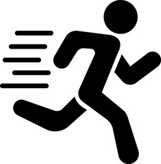 image displays of running and walking icon. often used to symbolize movement fitness or activity in various contexts workout modes or goals related to speed progress or routes web design infographics