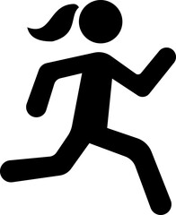 image displays of running and walking icon. often used to symbolize movement fitness or activity in various contexts workout modes or goals related to speed progress or routes web design infographics