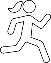 image displays of running and walking icon. often used to symbolize movement fitness or activity in various contexts workout modes or goals related to speed progress or routes web design infographics