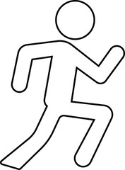 image displays of running and walking icon. often used to symbolize movement fitness or activity in various contexts workout modes or goals related to speed progress or routes web design infographics