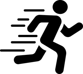 image displays of running and walking icon. often used to symbolize movement fitness or activity in various contexts workout modes or goals related to speed progress or routes web design infographics