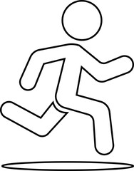 image displays of running and walking icon. often used to symbolize movement fitness or activity in various contexts workout modes or goals related to speed progress or routes web design infographics