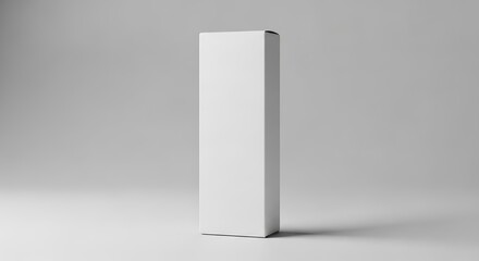 Minimalist White Box Mockup. AI Generated
