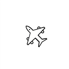 airplane icon vector illustration