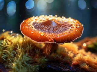 Natural reishi mushroom image for alternative medicine presentation
