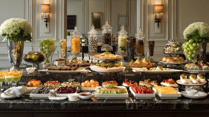 Elegant Food Spread Gourmet Catering