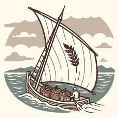 ship on the sea