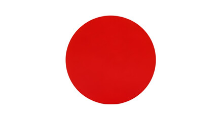 The national flag of japan, featuring a prominent red circle on a transparent background