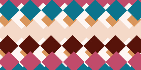 Abstract diagonal background with pastel colored geometric patterns.