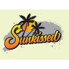 Tropical State of Mind T-Shirt Design – Vintage Beach Style with Palm Trees and Retro Fonts