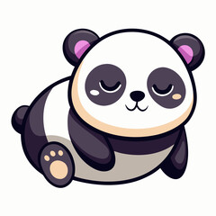 panda background white 