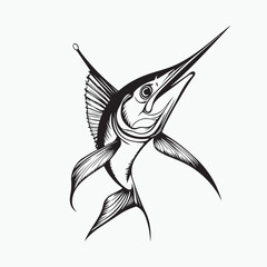 vector illustration of a fish