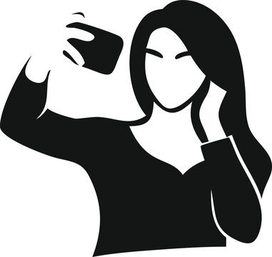 A women taking selfe
