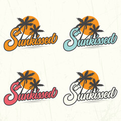 Tropical State of Mind T-Shirt Design – Vintage Beach Style with Palm Trees and Retro Fonts