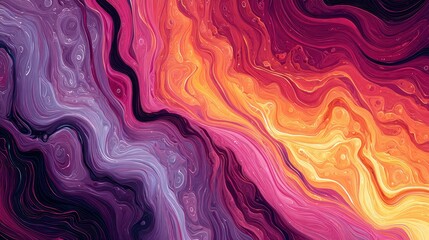 Fototapeta premium Abstract painting of swirling colors