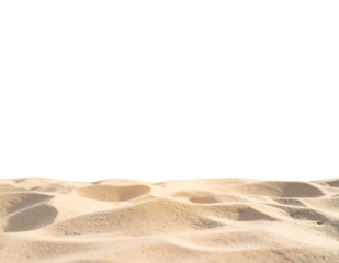 Copy space of soft sand sea and blur tropical beach with sunset sky and cloud abstra