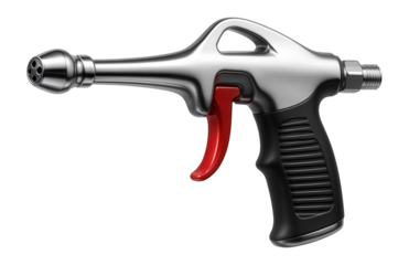 Air blow gun with a safety tip nozzle to prevent accidents, commonly used in educational workshops.
