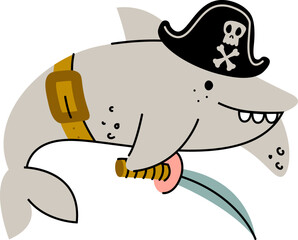 Pirate Shark with Sword