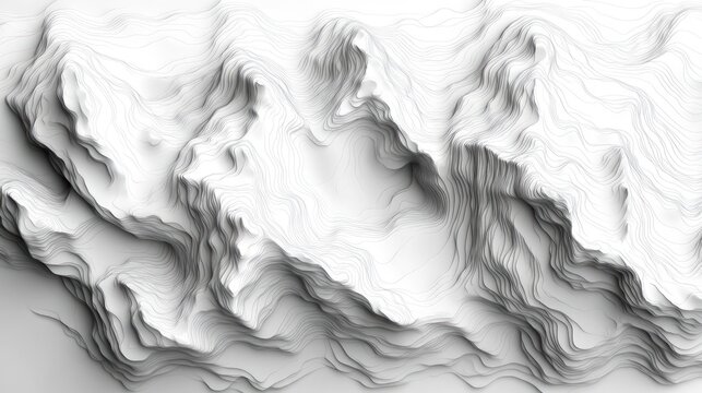 Abstract mountain range illustration - Powered by Adobe