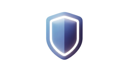 A blue shield icon on white. featuring shield, icon, protection. This image is ideal for use in various financial contexts.