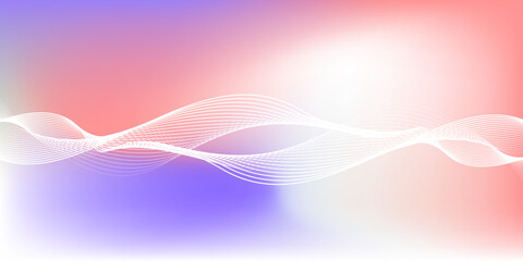 Colorful Abstract Gradient Background with Dynamic Flowing Lines and Light Effects