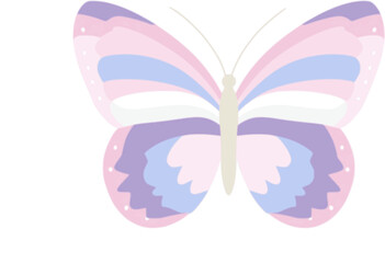 Cute butterfly vector illustration