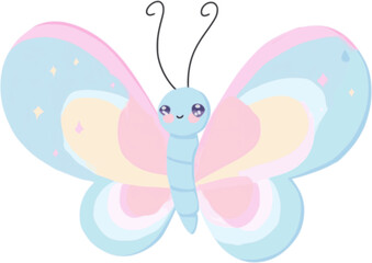 Cute butterfly vector illustration