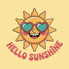 Beach day fun poster with pink bucket, starfish, sand toys, cheerful script, printable card, summer holiday sticker