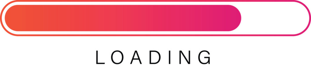 Loading bar vector illustration with white background
