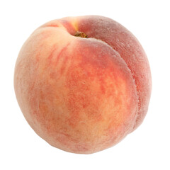 Two ripe and vibrant peaches with fuzzy skin and sweet flesh isolated on a transparent background png