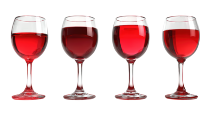 Exquisite red wine in elegant glasses, a celebration of fine taste and moments