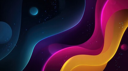 Abstract swirling vibrant colors (2)