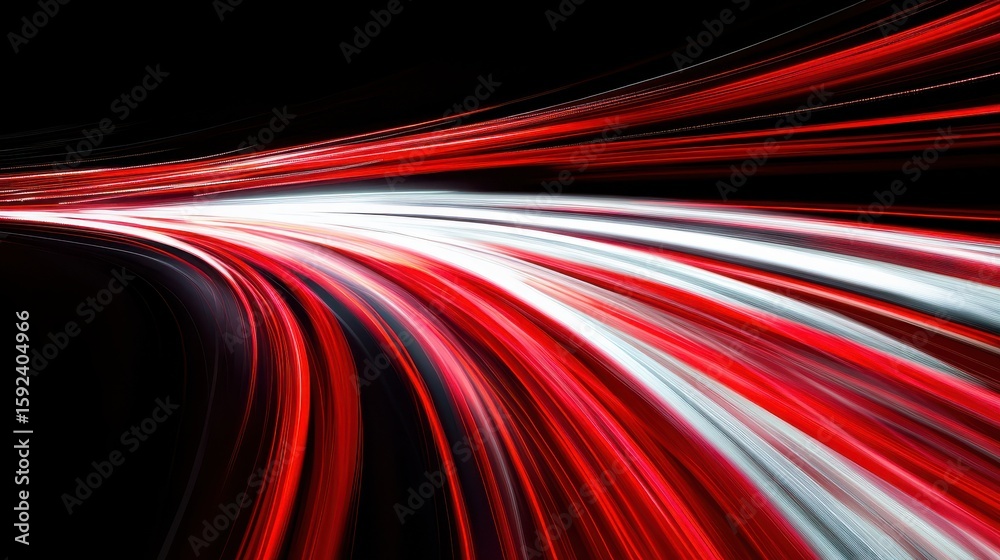 Canvas Prints abstract long exposure light trails on dark background in motion