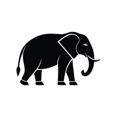 Fototapeta premium Majestic Elephant Silhouette Strong Symbolism Wildlife Art