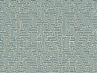 Abstract vector illustration of a seamless geometric labyrinth maze pattern design