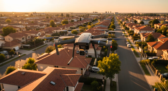 Panoramic Aerial View of Florence Cityscape with drone