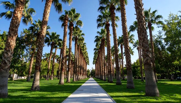 Palm tree lined walkway (2)