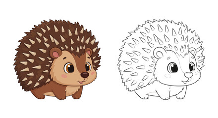 porcupine with big round eyes a little nose and soft-looking quills shown in two styles (2).jpg