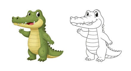 Smiling cartoon crocodile waving one arm and standing on two legs side-by-side image (2).jpg