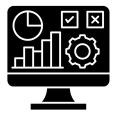 Data-Driven Decision  Icon Element For Design