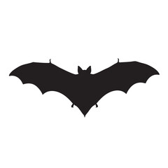 Dramatic silhouette of a bat in flight, perfect for Halloween decorations